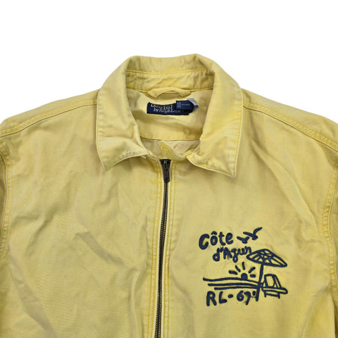 Polo Ralph Lauren Montauk Cote D'azur Harrington Jacket Yellow Men's Small