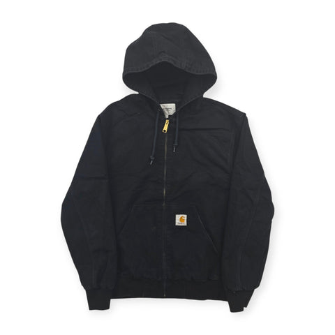 Carhartt WIP Active Bomber Jacket Hooded Black Men's Large
