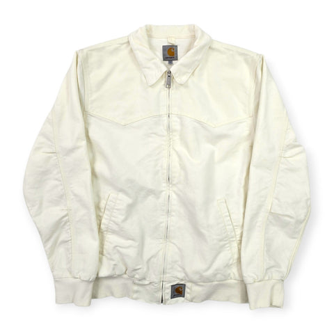 Carhartt WIP Santa Fe Bomber Jacket Cream Men's Medium