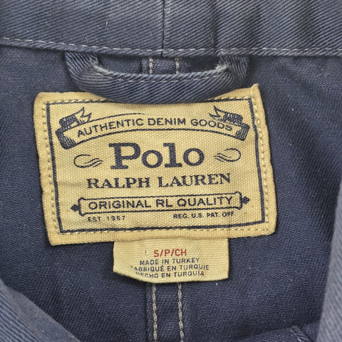 Polo Ralph Lauren Distressed Workwear Chore Utility Jacket Blue Men's Small