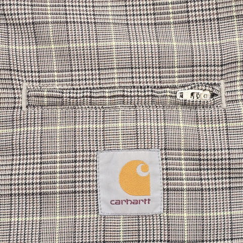 Carhartt WIP Detroit Bomber Checkered Jacket Grey Men's Medium