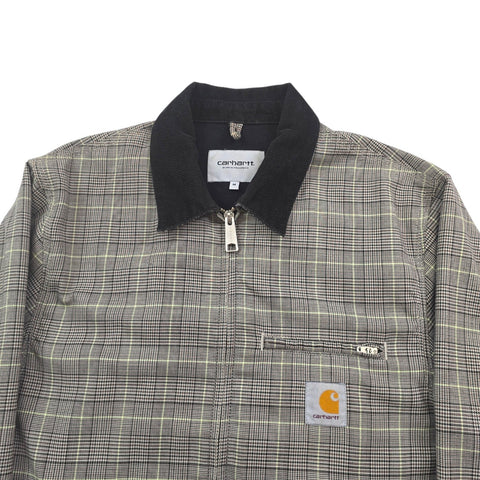 Carhartt WIP Detroit Bomber Checkered Jacket Grey Men's Medium