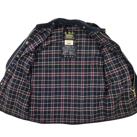 Barbour A155 Beaufort Waxed Jacket Grey Men's Size 40