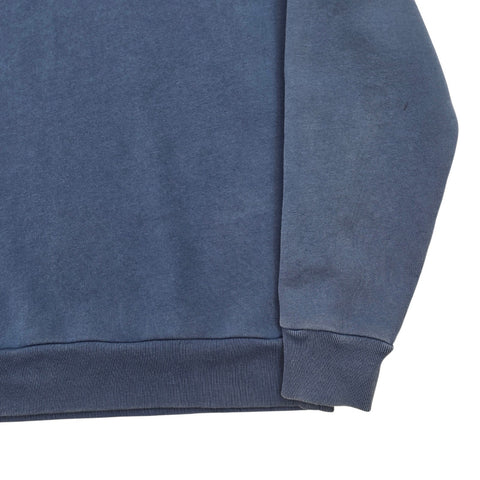 Burberry London Spellout Pullover Hoodie Blue Men's Medium