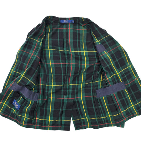 Polo Ralph Lauren Tartan Plaid Single Breast Blazer Jacket Men's Medium