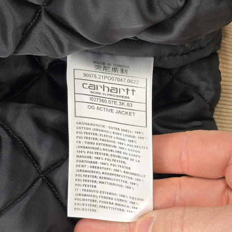 Carhartt WIP Active Quilt Lined Jacket Brown Men's Large