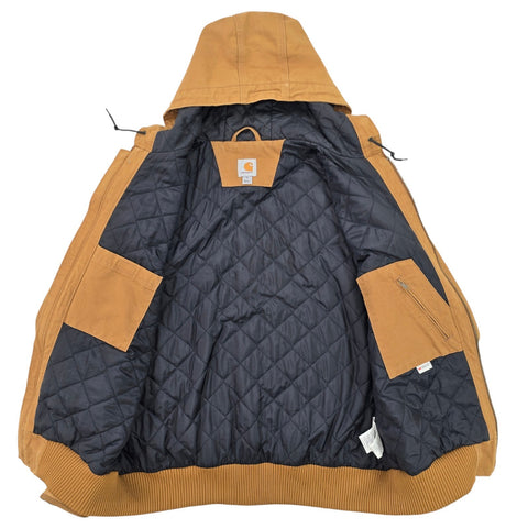 Carhartt Active Y2K Workwear Quilt Lined Jacket Brown Men's XL