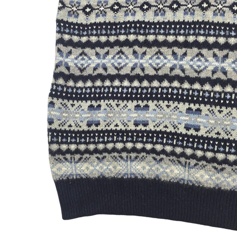 Polo Ralph Lauren Fair Isle Knit Vest Jumper Grey Men's XXL