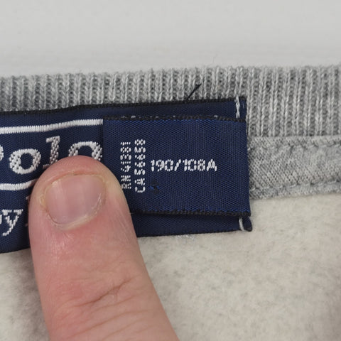 Polo Ralph Lauren Rare MLB Bear Cubs Baseball Sweatshirt Grey Mens XXL
