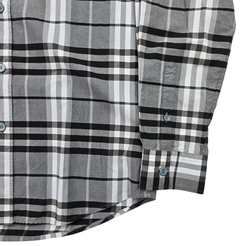 Burberry Nova Check Pattern Long Sleeve Shirt Men's Small