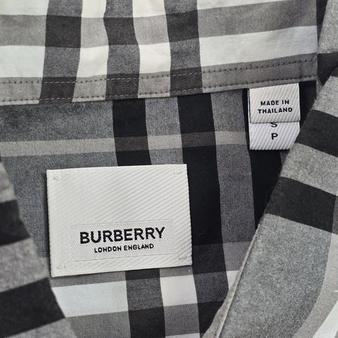 Burberry Nova Check Pattern Long Sleeve Shirt Men's Small