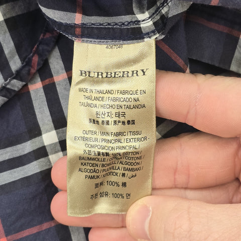 Burberry London Nova Check Short Sleeve Shirt Men's Small