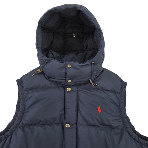Polo Ralph Lauren Down Puffer Gilet Jacket Blue Men's XL