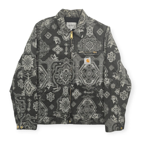 Carhartt WIP Detroit Bandana Pattern Jacket Brown Men's Small