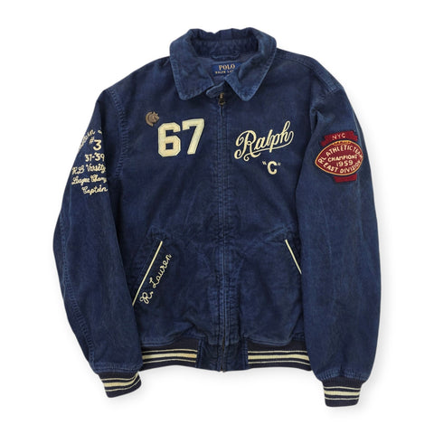 Polo Ralph Lauren Spartans Varsity Corduroy Jacket Blue Men's Small