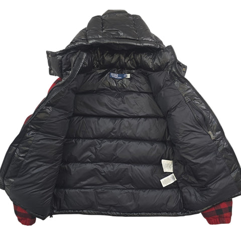Polo Ralph Lauren The Decker Hybrid Down Plaid Puffer Jacket Men's Medium