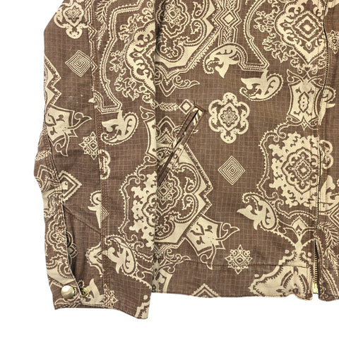 Carhartt WIP Detroit Bandana Pattern Jacket Brown Men's Small