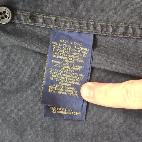 Polo Ralph Lauren Naval Double Breasted Peacoat Blue Men's Large