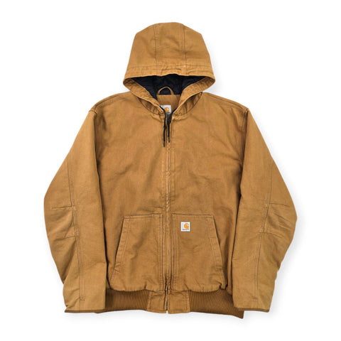 Carhartt Active Y2K Workwear Quilt Lined Jacket Brown Men's XL