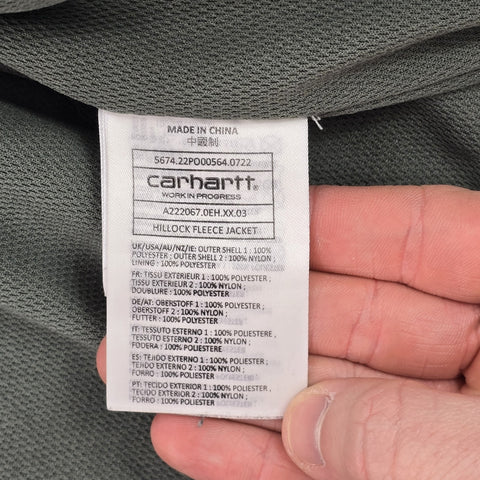 Carhartt WIP Rare Hillock Fleece Jacket Grey Men's Medium