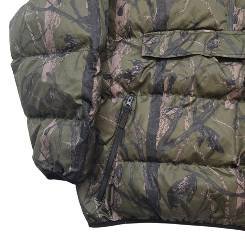 Carhartt WIP Jones Pullover 1/2 Zip Camouflage Puffer Jacket Men's Large