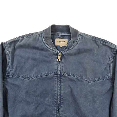 Carhartt WIP OG Santa Fe Dyed Bomber Jacket Blue Men's Large