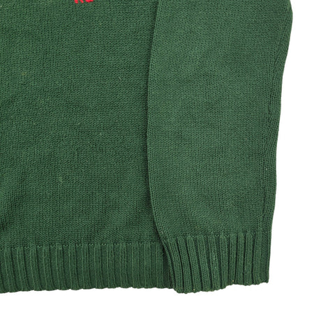 Polo Ralph Lauren USA Flag Knitted Jumper Green Men's Large