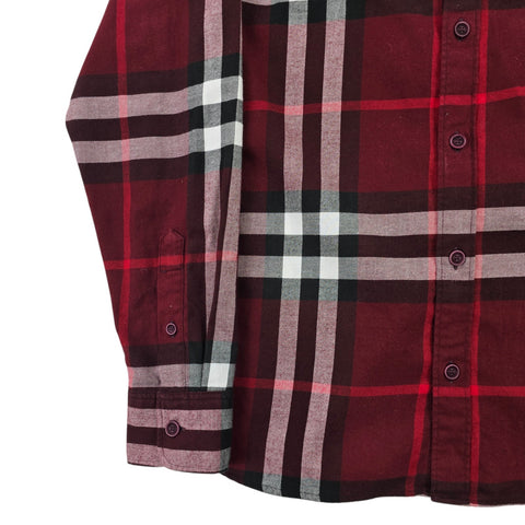 Burberry London Nova Check Long Sleeve Shirt Men's Small
