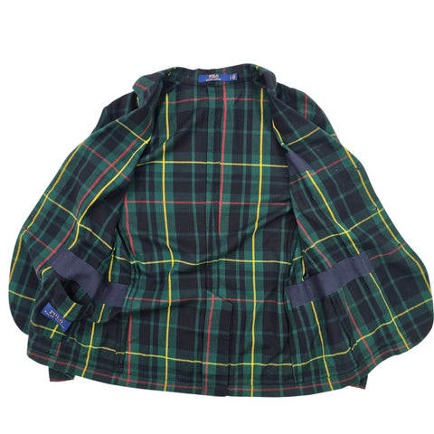Polo Ralph Lauren Tartan Plaid Single Breast Blazer Men's Large