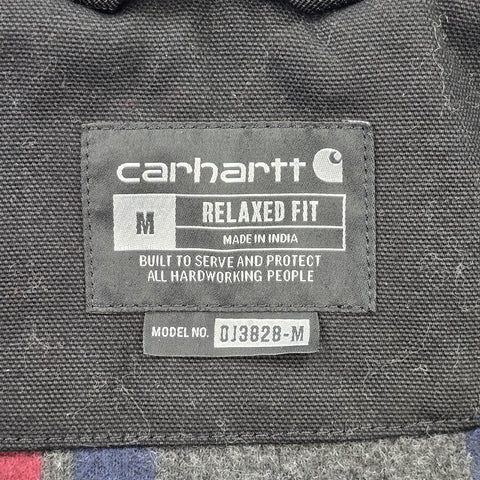 Carhartt Detroit Workwear Blanket Lined Jacket Black Men's Medium