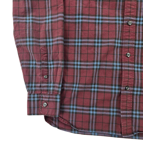 Burberry London Nova Check Long Sleeve Shirt Men's Small
