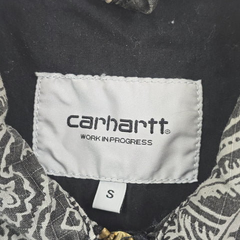 Carhartt WIP Detroit Bandana Pattern Jacket Brown Men's Small