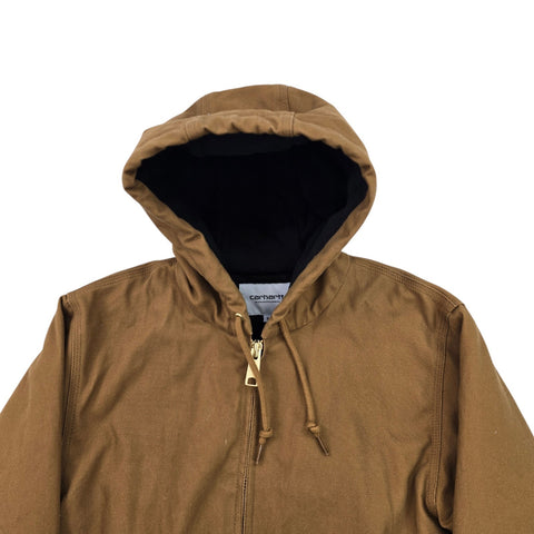 Carhartt WIP Active Quilt Lined Jacket Brown Men's Small