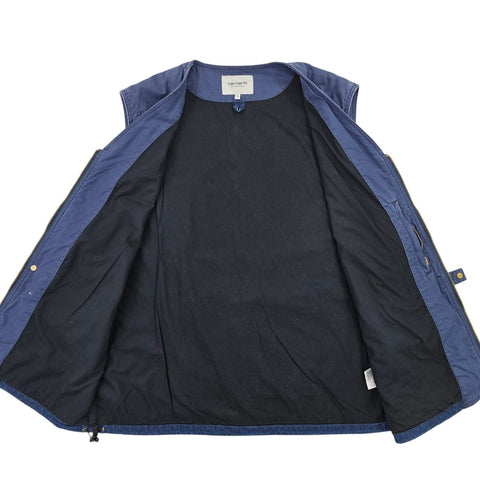 Carhartt WIP Alma Vest Utility Gilet Jacket Blue Men's XL