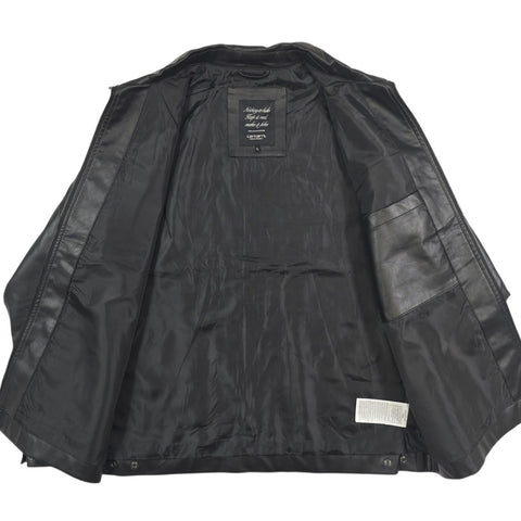 Carhartt WIP Detroit Faux Leather Bomber Jacket Black Men's Large