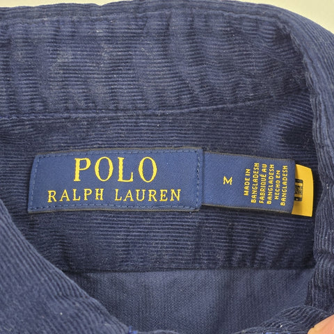 Polo Ralph Lauren Corduroy Overshirt Shacket Blue Men's Medium