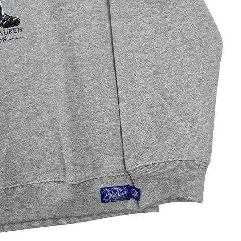 Polo Ralph Lauren Rare MLB Bear Cubs Baseball Sweatshirt Grey Mens XXL