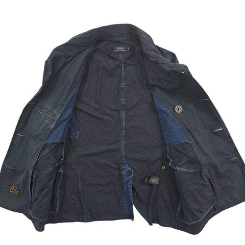 Polo Ralph Lauren Naval Double Breasted Peacoat Blue Men's Large