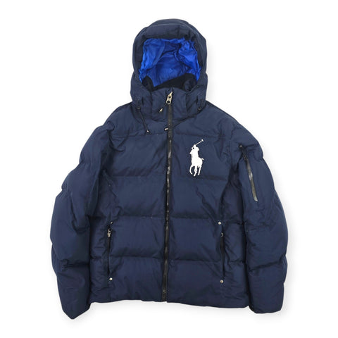 Polo Ralph Lauren Big Pony Tyrol Down Puffer Jacket Blue Men's Medium