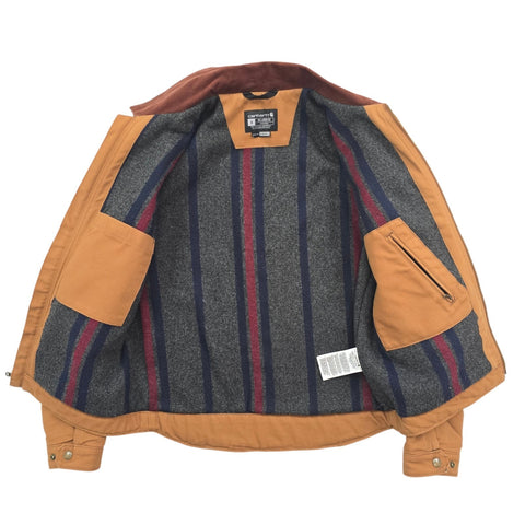 Carhartt Detroit Workwear Blanket Lined Jacket Brown Men's Small