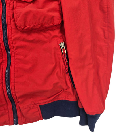 Polo Ralph Lauren Utility Cargo Fleece Lined Bomber Jacket Red Men's Small