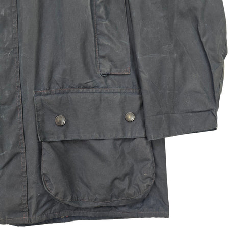 Barbour A155 Beaufort Waxed Jacket Grey Men's Size 40