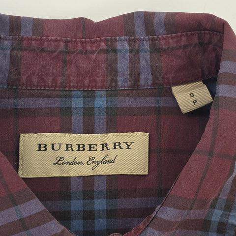 Burberry London Nova Check Long Sleeve Shirt Men's Small