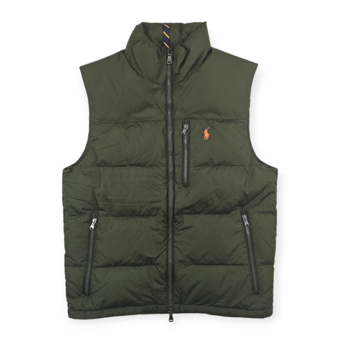 Polo Ralph Lauren Gorham Down Puffer Gilet Jacket Green Men's Small