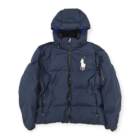 Polo Ralph Lauren Big Pony Tyrol Down Puffer Jacket Blue Men's XXL