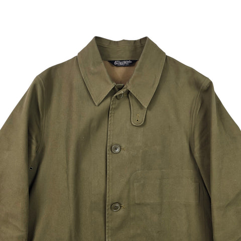 RRL Ralph Lauren Rubber Proofed Trench Coat Green Men's Small