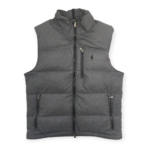 Polo Ralph Lauren Gorham Down Puffer Gilet Jacket Grey Men's Small