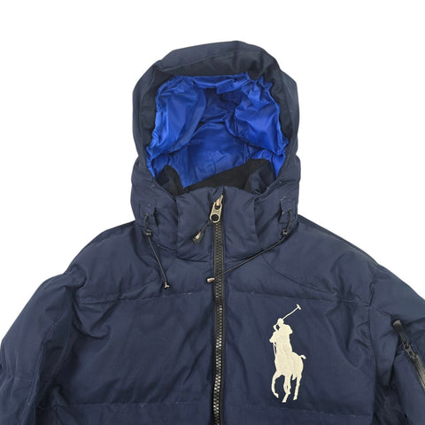 Polo Ralph Lauren Big Pony Tyrol Down Puffer Jacket Blue Men's Medium