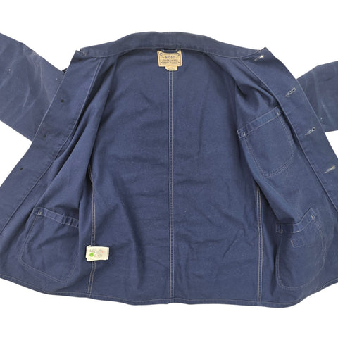 Polo Ralph Lauren Distressed Workwear Chore Utility Jacket Blue Men's Small