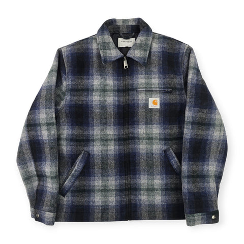 Carhartt WIP Vermont Detroit Checkered Quilt Lined Jacket Men's Large